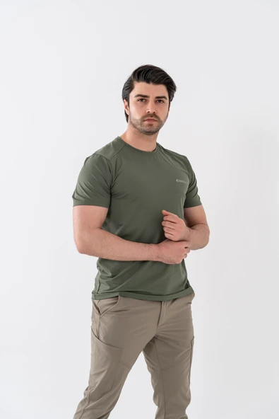 Combat Tactical Outdoor Tişört Günlük Sıfır Yaka Sporcu Erkek Tişörtü T-Shirf -  807 SJY - Resim 2