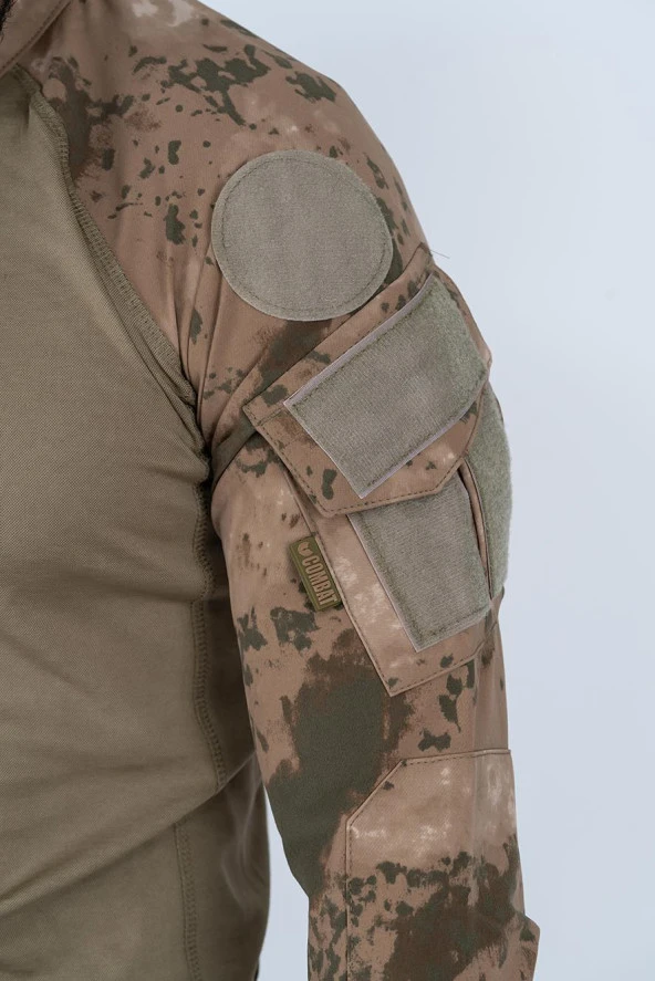 Combat Tactical Outdoor Jandarma Gömlek Uzun Kol Kamuflaj Gömlek - 401 - 6