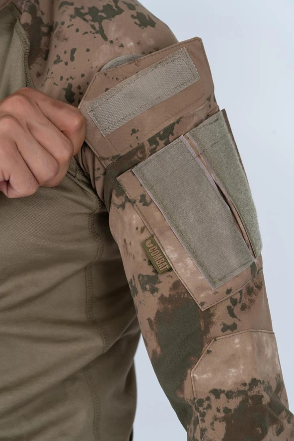Combat Tactical Outdoor Jandarma Gömlek Uzun Kol Kamuflaj Gömlek - 401 - 7