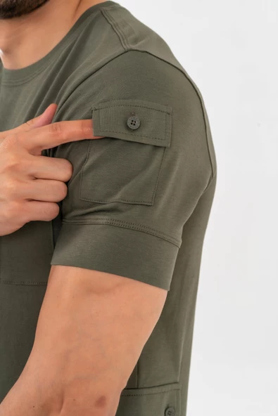 Combat Tactical Outdoor Tişört Günlük Sıfır Yaka Tişörtü T-Shirf  -  806 - Resim 6