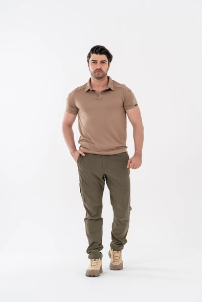 Outdoor Tişört Günlük Polo Yaka Tişörtü T-Shirf - 802 - 9