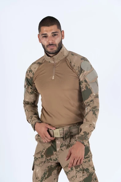 Combat Tactical Outdoor Taktik Tişört Operasyon Tişörtü Uzun Kol T-Shirt - 401