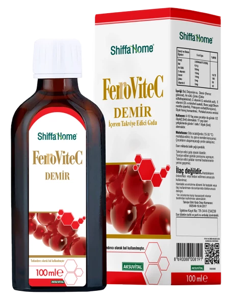 Shiffa Home Ferrovitec Demir İçeren Takviye Edici Gıda 100 ml