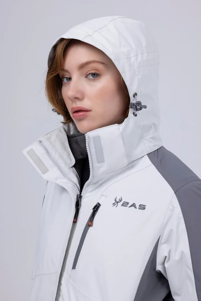 2AS SPARKLE WOMAN 3 in 1 JACKET LIGHT GREY / DARK GREY - 4