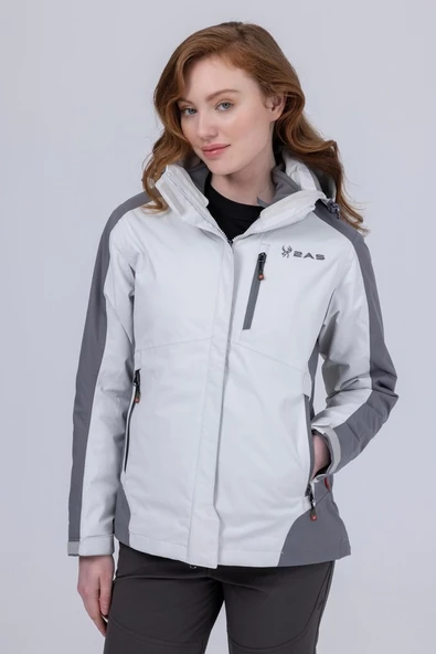 2AS SPARKLE WOMAN 3 in 1 JACKET LIGHT GREY / DARK GREY - 2