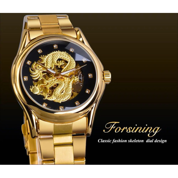 Forsining Mekanik Erkek Kol Saati Frsng04 - Resim 4