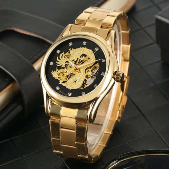 Forsining Mekanik Erkek Kol Saati Frsng04 - Resim 5