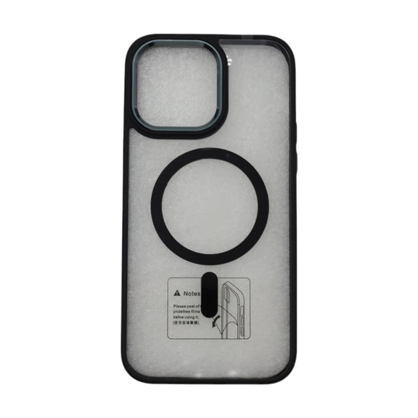 IPHONE 14 PRO KILIF SİLİKON ROOM MAGNETICSAFE-SİYAH