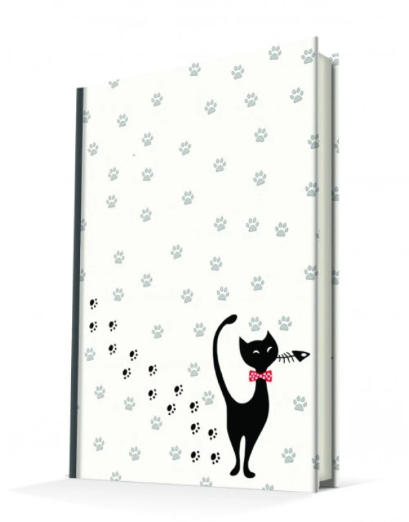 Deffter Aristocrat Cat  96 Yaprak Çizgili Sert Kapak Defter