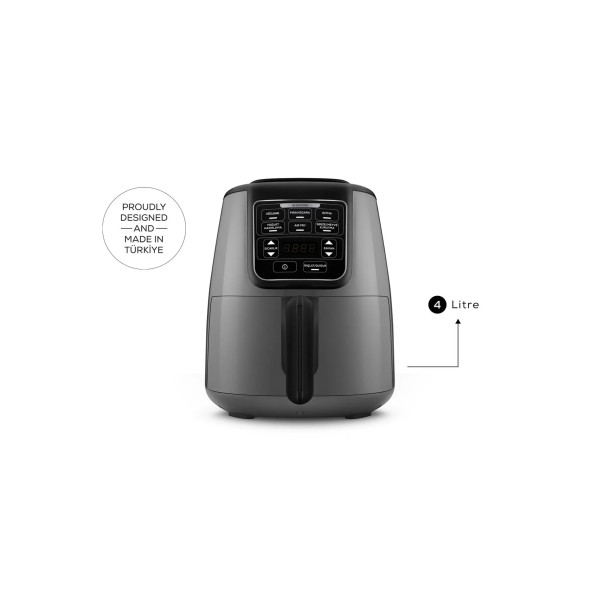 Karaca Air Pro Cook Köz Xl Airfryer Space Gray Black 4 Kişilik - 2