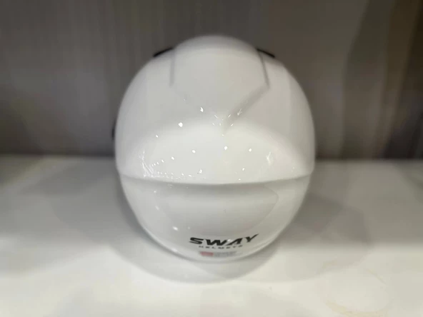 KASK SWAY SW 765 Gloss White ÇENESİZ - 5