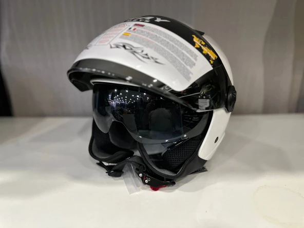 KASK SWAY SW 765 Gloss White ÇENESİZ - 4