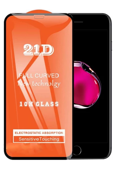 iPhone 7 Plus Ekran Koruyucu 21D Tam Kaplayan Kavisli - 3