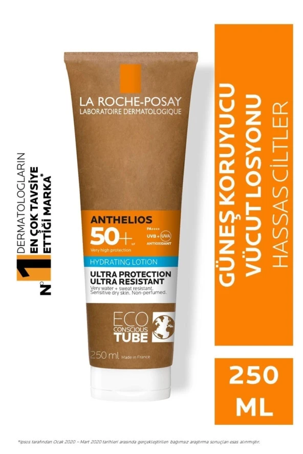 La Roche Posay Anthelios SPF50+ Tüm Ciltler İçin Yüksek Korumalı Vücut Güneş Kremi 250ml