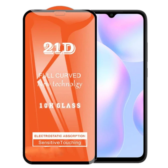 Xiaomi Redmi 9A Ekran Koruyucu 21D Tam Kaplayan Kavisli