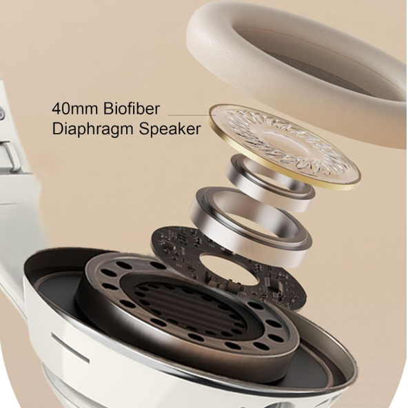 QASUL P102 Kablosuz Kulaklık Bluetooth Garnitür Katlanır Stereo Kulaklık ve Gençler İçin Gürültü Azaltma - 8
