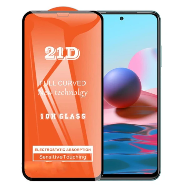 Xiaomi Redmi Note 10 Ekran Koruyucu Tam Kaplayan Kavisli