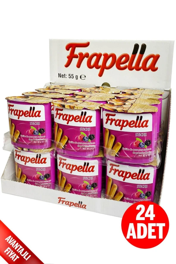 Frapella Orman Meyvesi Kreması Grissini 24 Adet X 55 Gr.