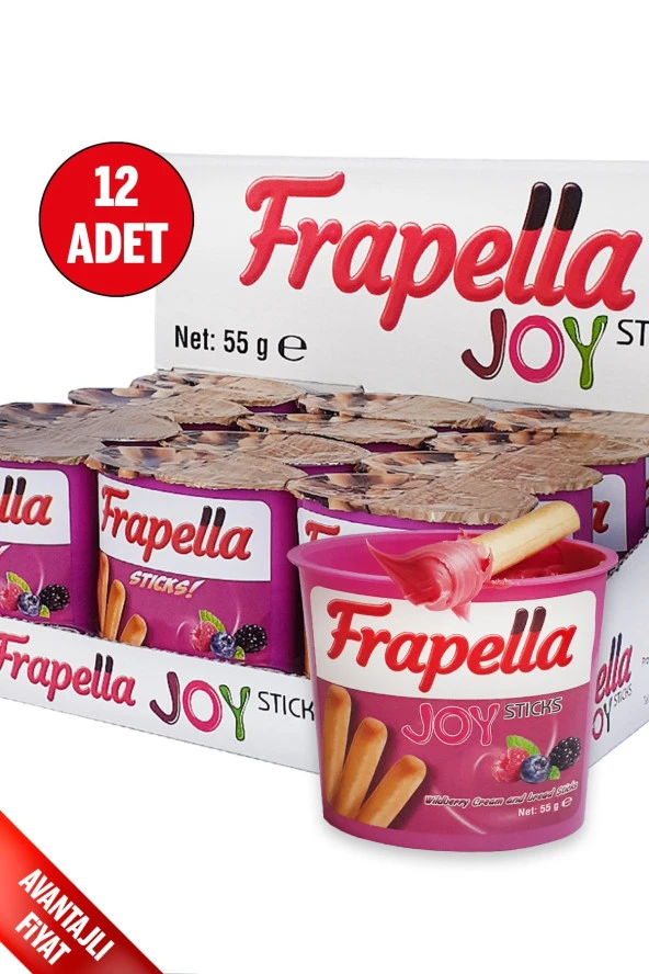 Frapella Orman Meyvesi Kreması Grissini Sticks 12 Adet X 55 Gr.