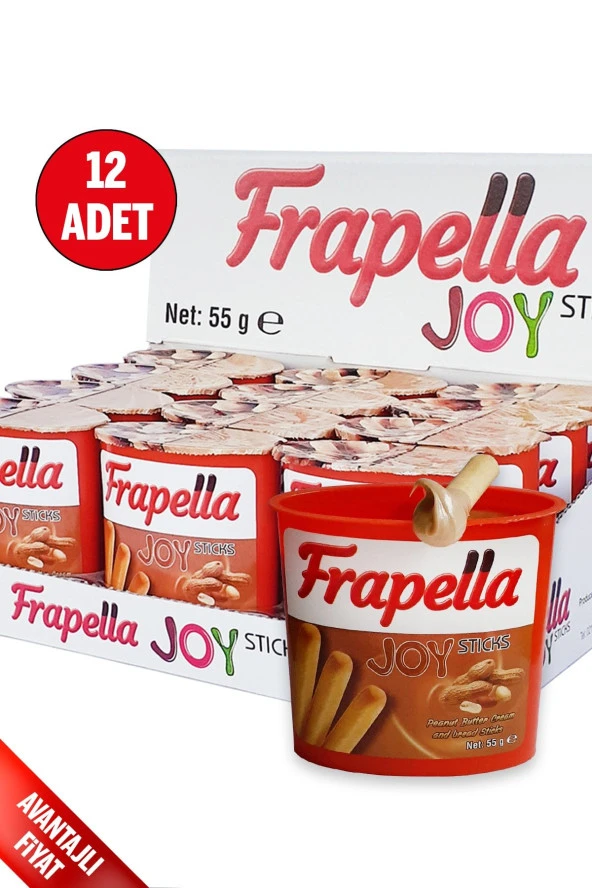 Frapella Yerfıstık Kreması Grissini 12 Adet X 55 Gr.