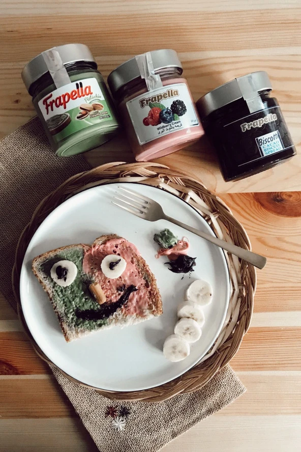 Frapella Orman Meyvesi Kreması, Kakaolu Bisküvi Kreması, Antep Fıstık Kreması 3 X 220 Gr. - 2