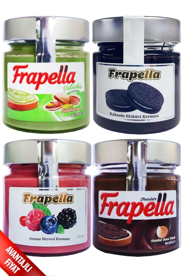 Frapella Kahvaltılık Tanışma Paketi 4 X 220 Gr.