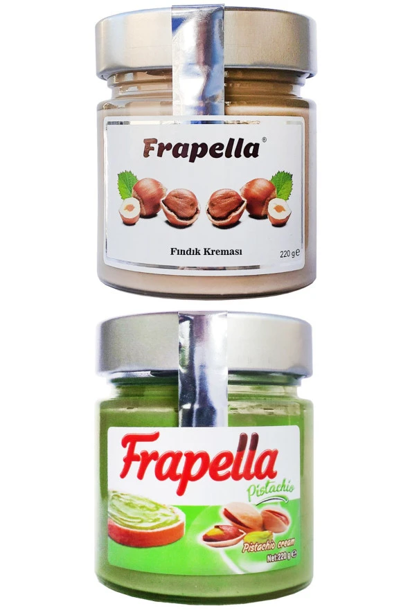 Frapella Fındık Kreması Ve %30 Antep Fıstık Kreması 2 Adet 220 Gr.