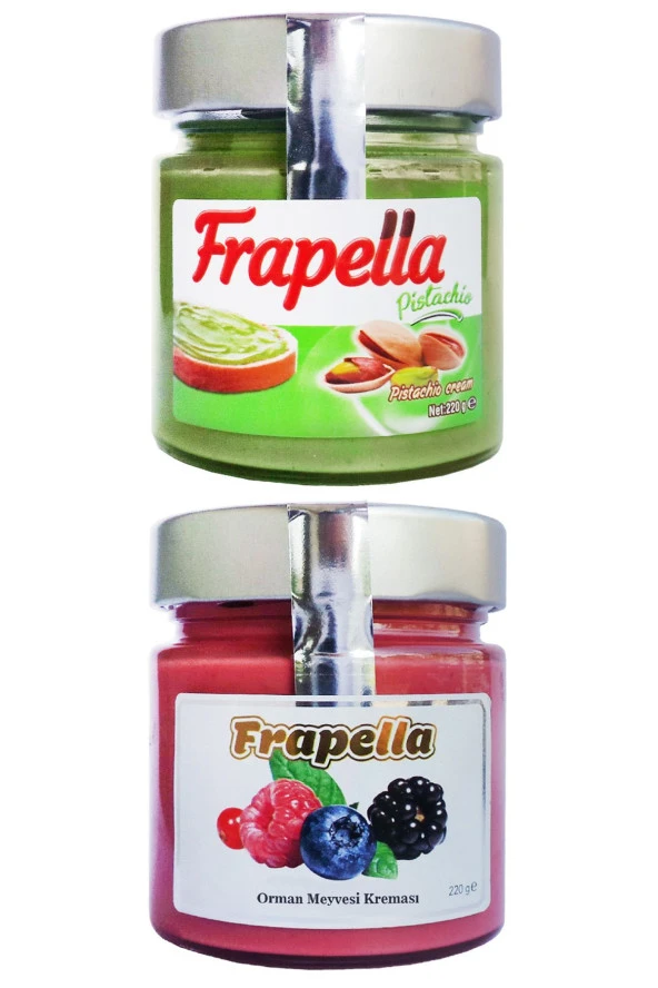 Frapella Orman Meyvesi ve %30 Antep Fıstık Kreması 2 Adet 220 Gr.