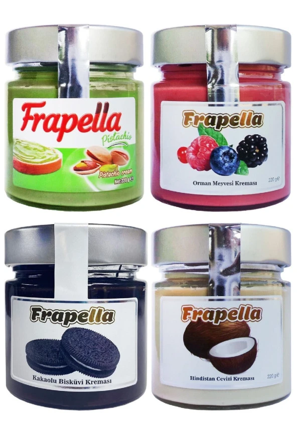 Frapella Sürülebilir Kahvaltılık Krema Paketi 4 X 220 Gr.