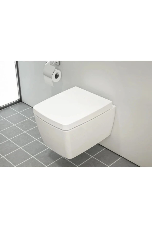 Vitra Metropole 7672B003-0559 Rim-Ex Asma Klozet, Vitra Metropole Soft Klozet Kapağı 90-003-009