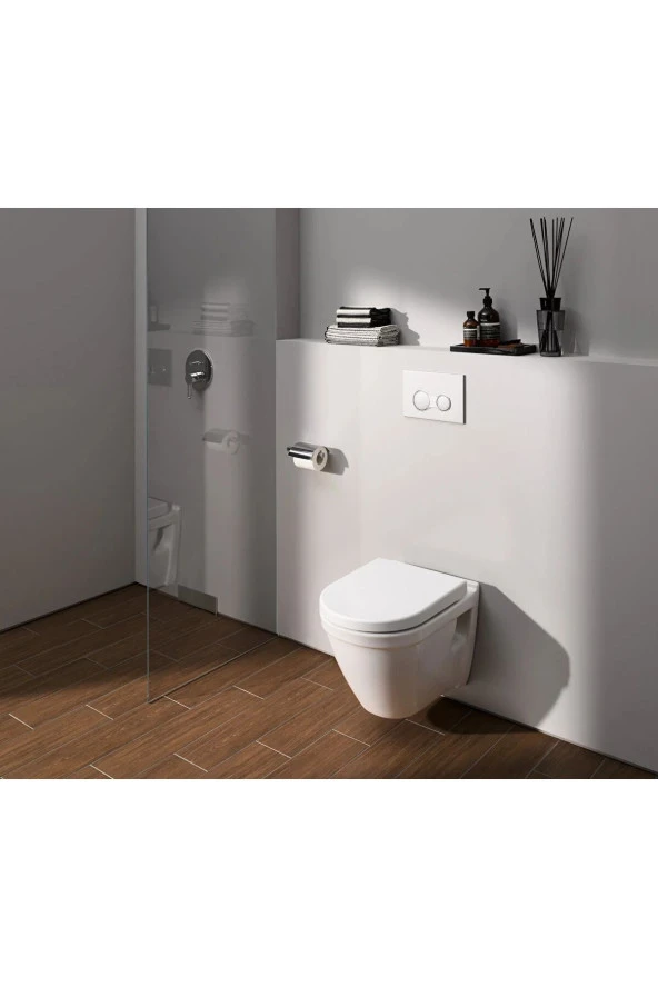 VitrA S50 Asma Klozet-Beyaz 5618L003-0850 (Yavaş Kapanır Klozet Kapağı Dahil) ürün görseli 1