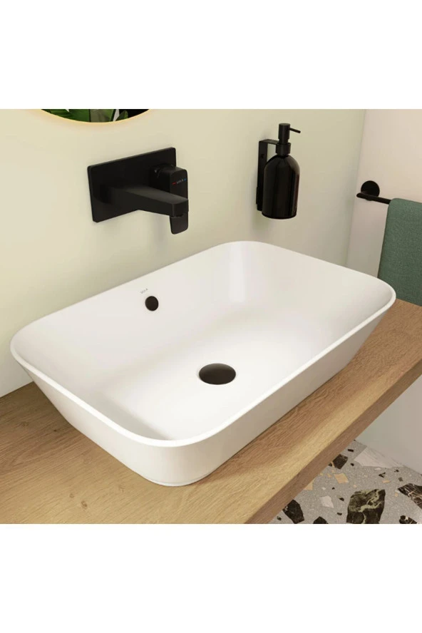 Vitra Dikdörtgen Çanak Lavabo 60 Cm Deliksiz 7425B003-0012