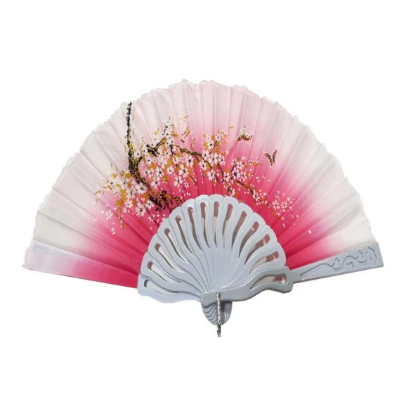 YELPAZE  Şık Doğal Serinletici 02 Bahar Dalı Pembe Yelpaze ürün görseli