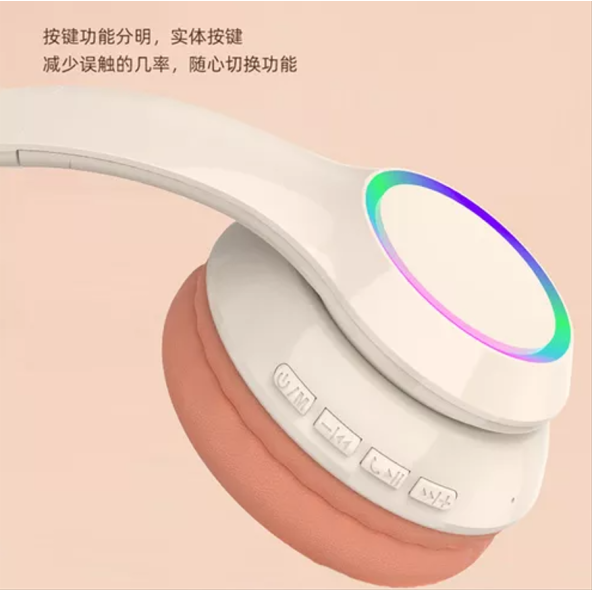 QASUL P102 Kulak Üstü RGB Işıklı Gürültü Engelleme Sürükleyici 5.3 Bluetooth uyumlu Müzik Deneyimi - 8
