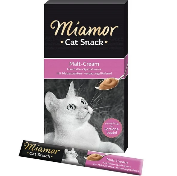 Miamor Cream Malt Mayası Kedi Ödülü 6x15 Gr ürün görseli 1