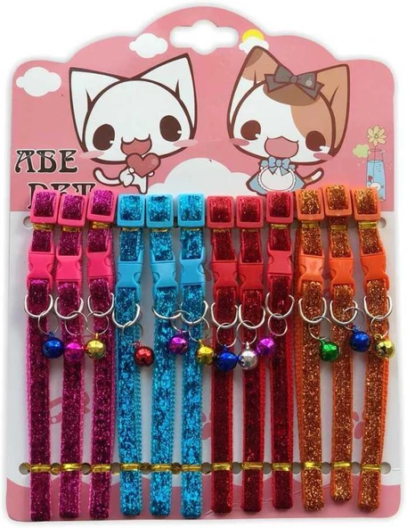 Dr.Sacchi ABTB-10 Kedi Tasması Zilli Karışık Renkli (1 ADET) ürün görseli