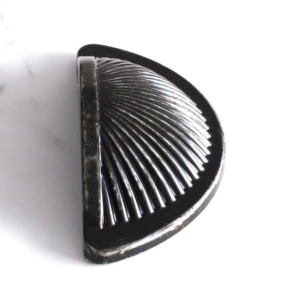 Yelken Midye Tas Çanak 64mm Düğme Eskitme AntikGümüş Mobilya Mutfak Dolap Kulpu Kulbu Kulpları - Resim 6