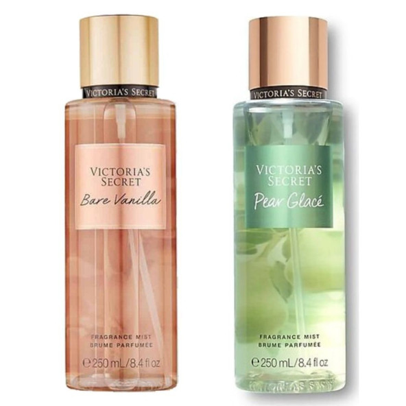 Victoria's Secret Bare Vanilla-Pear Glace Vücut Spreyi İkili Set