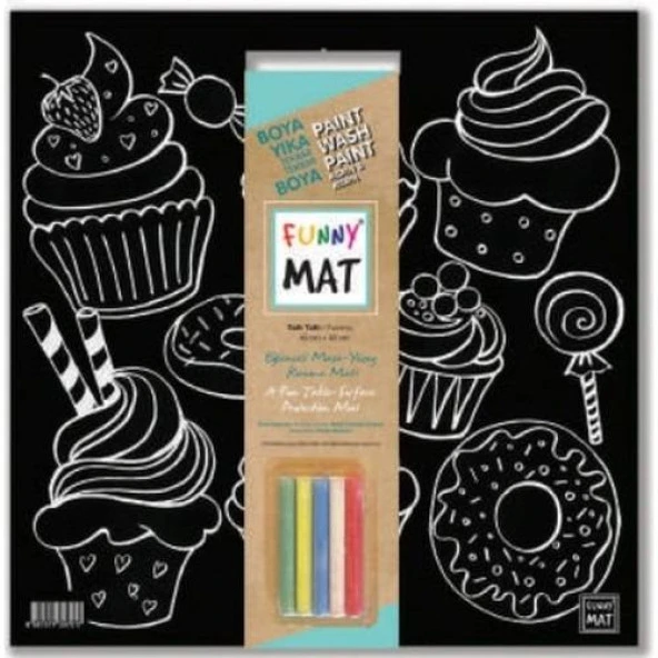 Akademi Çocuk Funny Mat - Siyah - Tatlı Tatlı ürün görseli