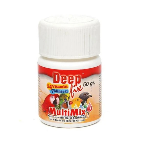 Deep Fix Multimix Kuşlar İçin Toz Vitamin 50 gr ürün görseli 1