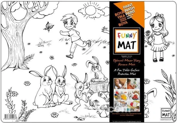Akademi Çocuk - Funny Mat - Tavşanlar ürün görseli