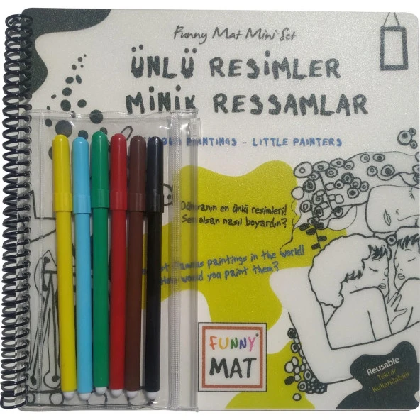 Funny Mat - Mini Set Ünlü Resimler Minik Ressamlar (Kalemli Set)