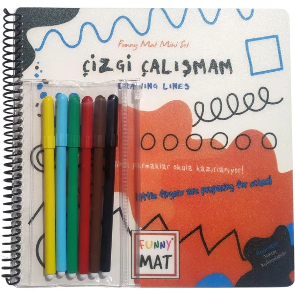 Funny Mat - Mini Set Çizgi Çalışma (Kalemli Set)