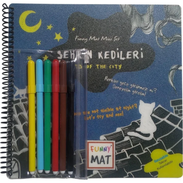 Funny Mat - Mini Set Şehrin Kedileri (Kalemli Set)