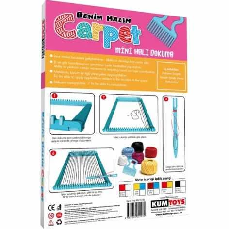 Kumtoys Benim Halım Carpet Mini Halı Kilim Dokuma Tezgahı Kutulu - 5