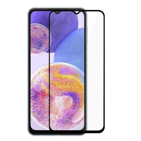 Samsung A23 Ekran Koruyucu 9D Kırılmaz Cam Tam Kaplayan