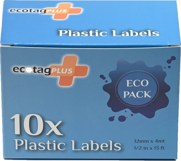 Dymo Letratag Etiket Yazıcı ve Ecotag Muadil Plastik Yedek Şerit Etiket 10'lu (YEŞİL) - Resim 5