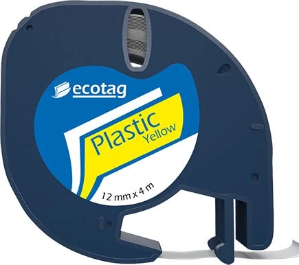 Dymo Letratag Etiket Yazıcı ve Ecotag Muadil Plastik Yedek Şerit Etiket 10'lu (SARI) - 3
