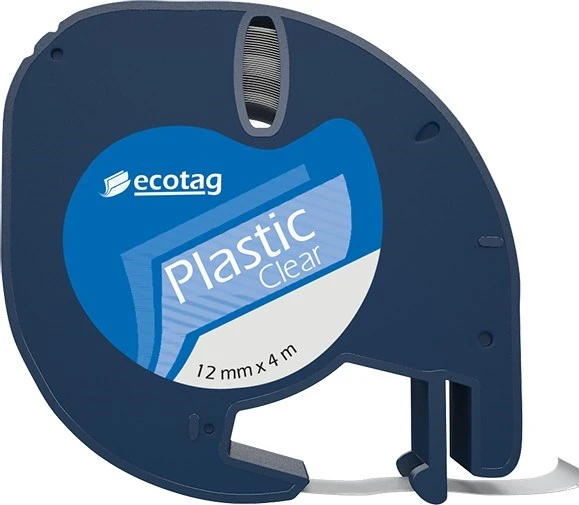 Dymo Letratag Etiket Yazıcı ve Ecotag Muadil Plastik Yedek Şerit Etiket 10'lu (ŞEFFAF) - 3