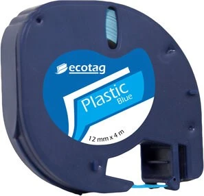 Dymo Letratag Etiket Yazıcı ve Ecotag Muadil Plastik Yedek Şerit Etiket 10'lu (MAVİ) - Resim 5